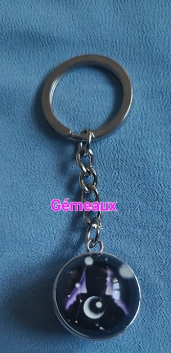 Porte-clés signe astrologique Gémeaux constellations