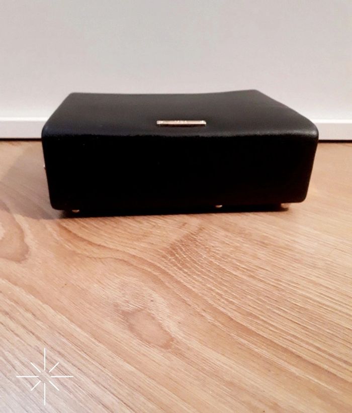 Sac noir et perle blanche rigide bandoulière doré - photo numéro 4