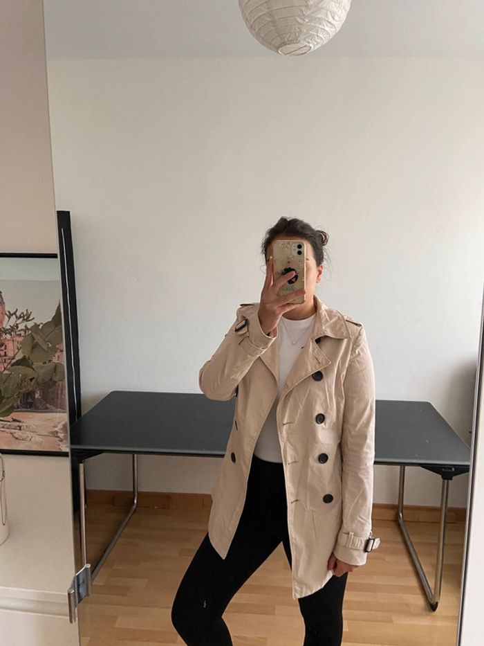 Trench court beige / Taille M - photo numéro 3