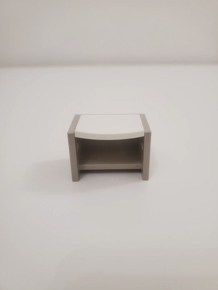 Playmobil Meuble chambre enfant, Un  bureau gris et blanc très bon état - photo numéro 5