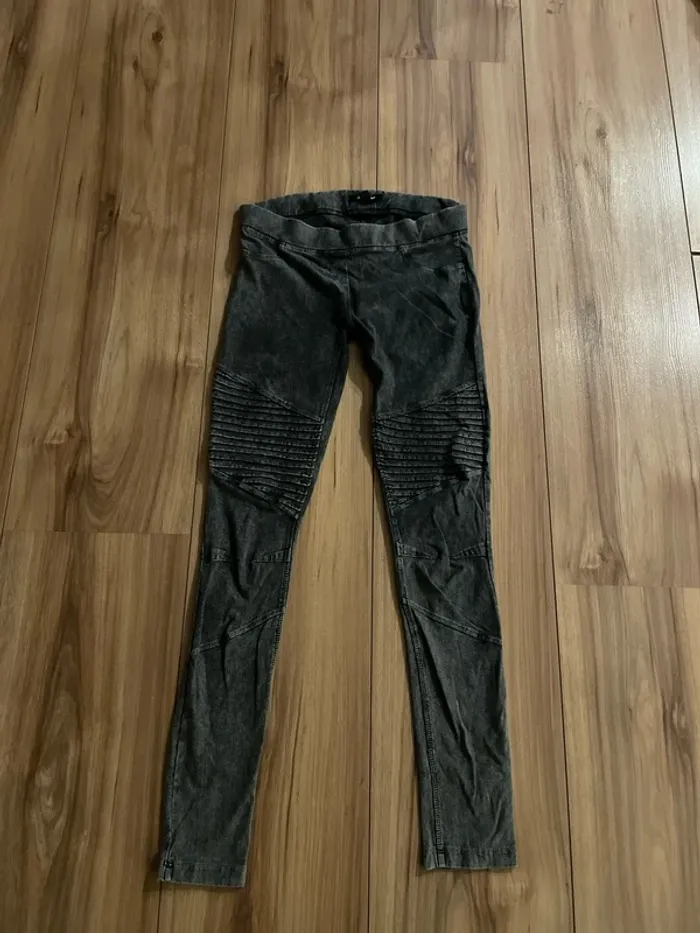Pantalon élastique femme effet jean