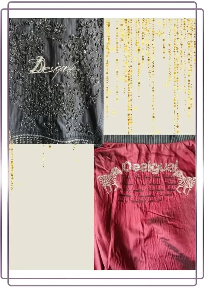 Trench Desigual style casual ,coupe droite cintrée ,col haut - photo numéro 9
