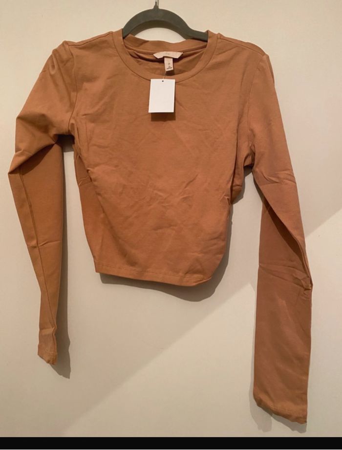 Crop top manches longues H&M taille L neuf