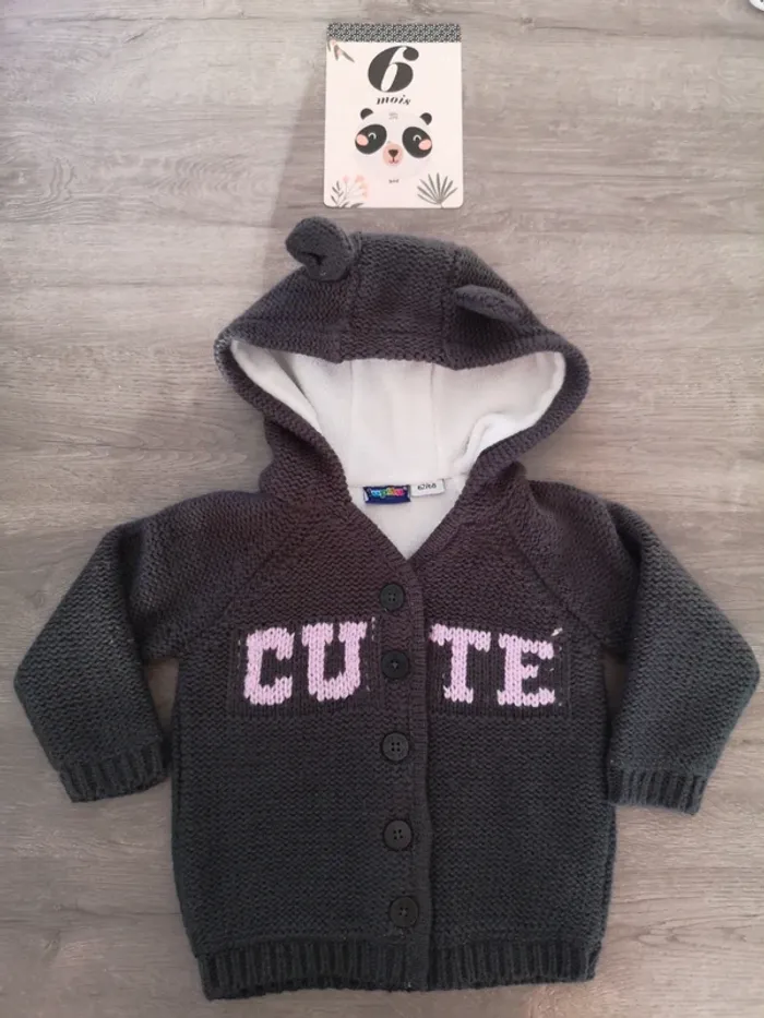 Gilet tout doux cute lupilu 6 Mois
