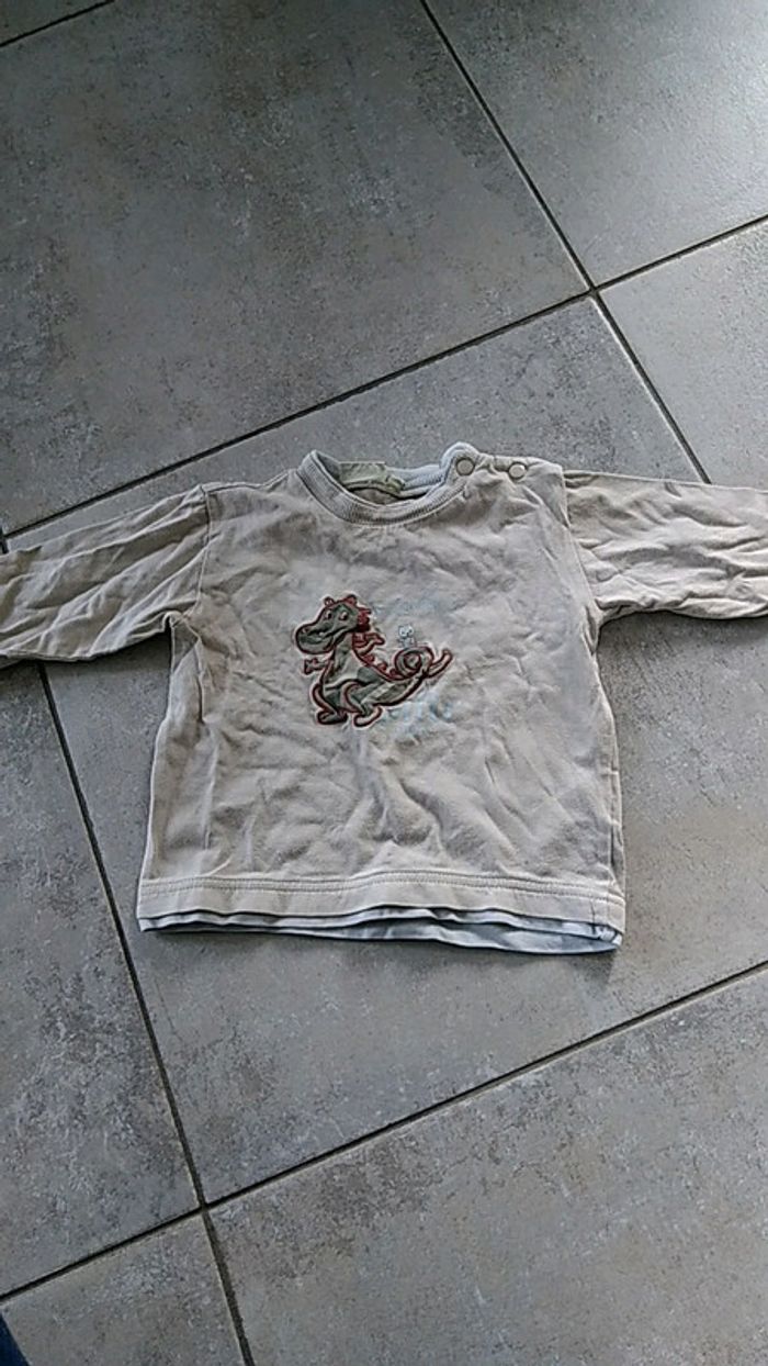 Tee-shirt manches longues garçon 18 mois