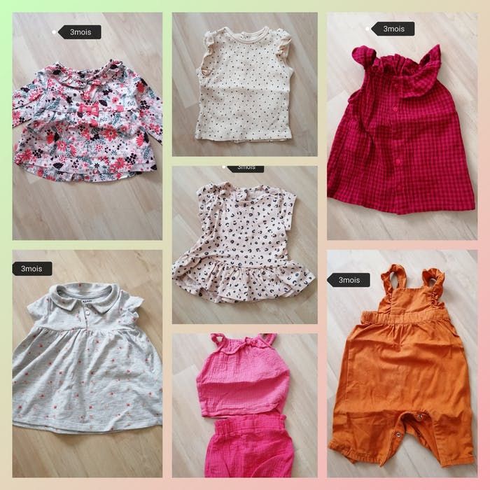 Lot 3 mois fille été