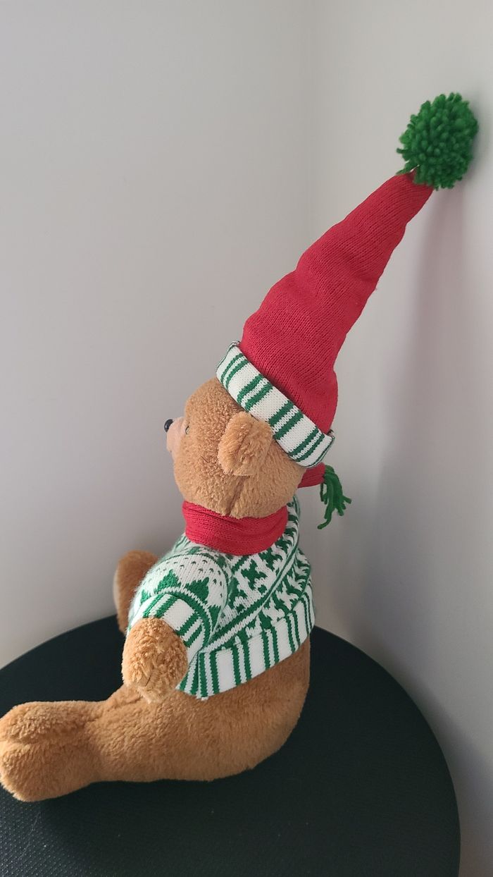 doudou ours motif noël - photo numéro 6