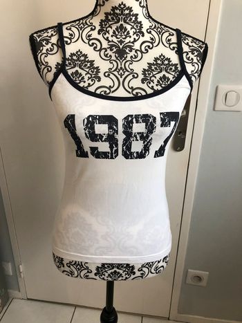 Débardeur blanc Éden Park taille 36/38