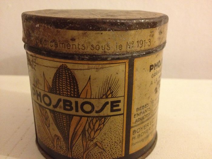 Boite publicitaire phosbiose en métal pour collectionneur - photo numéro 3