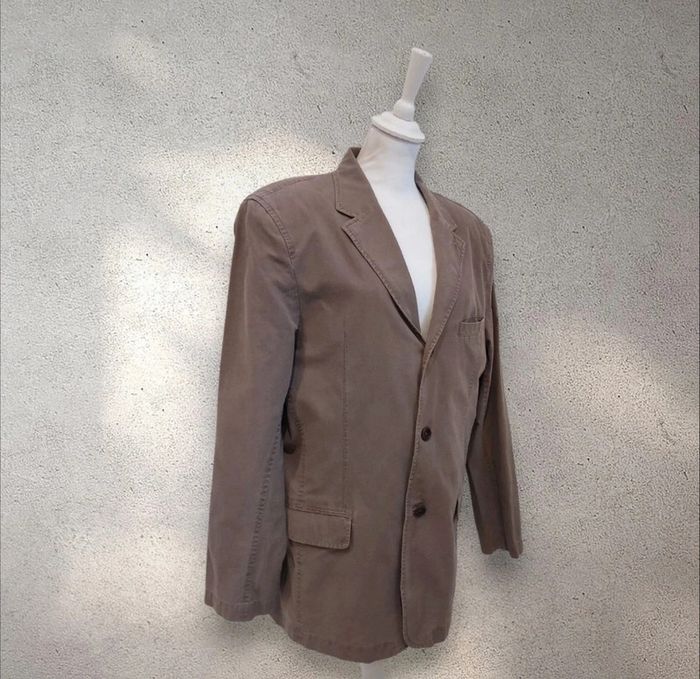 Veste en coton marron beige taille 48 - photo numéro 2