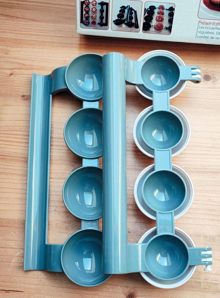 🌿 Moule à boulettes farcies x4 - Gris et blanc - Easy Make 🌿 - photo numéro 4