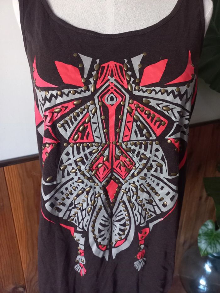 Débardeur dos croisé marron - photo numéro 2