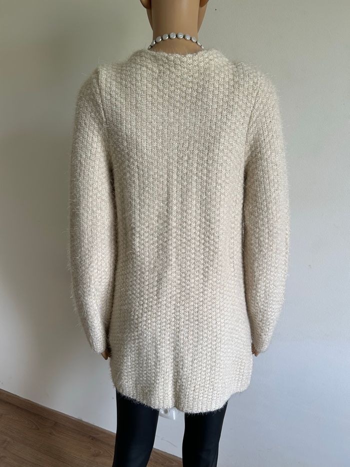 Cardigan beige tout doux neuf Morgan taille M (valeur 55€) - photo numéro 5