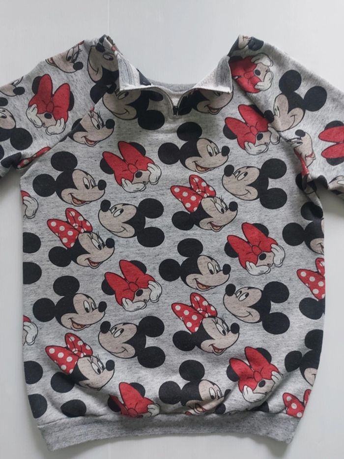 Sweat Mickey/Minnie taille M (noté L mais taille petit voir mesures) - photo numéro 5