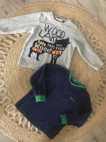 Lot 2 pulls pyjama doux