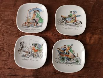 4 coupelles porcelaine Limoges 