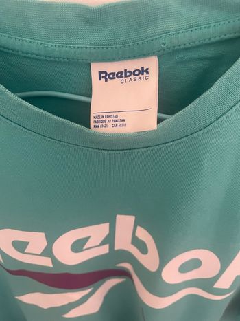 T-Shirt Reebok turquoise S