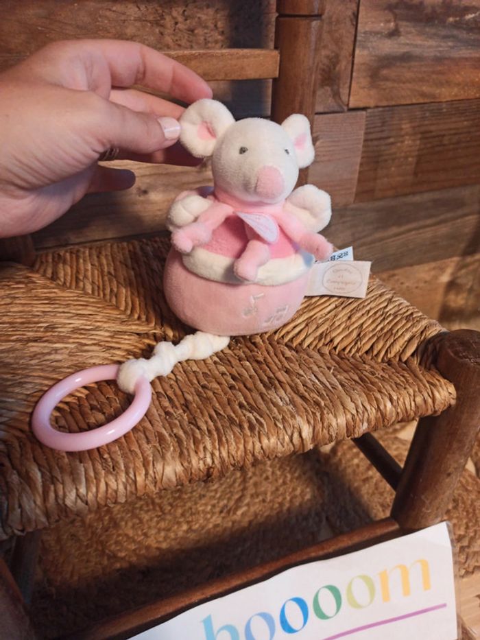 peluche boîte à musique souris doudou et compagnie - photo numéro 2
