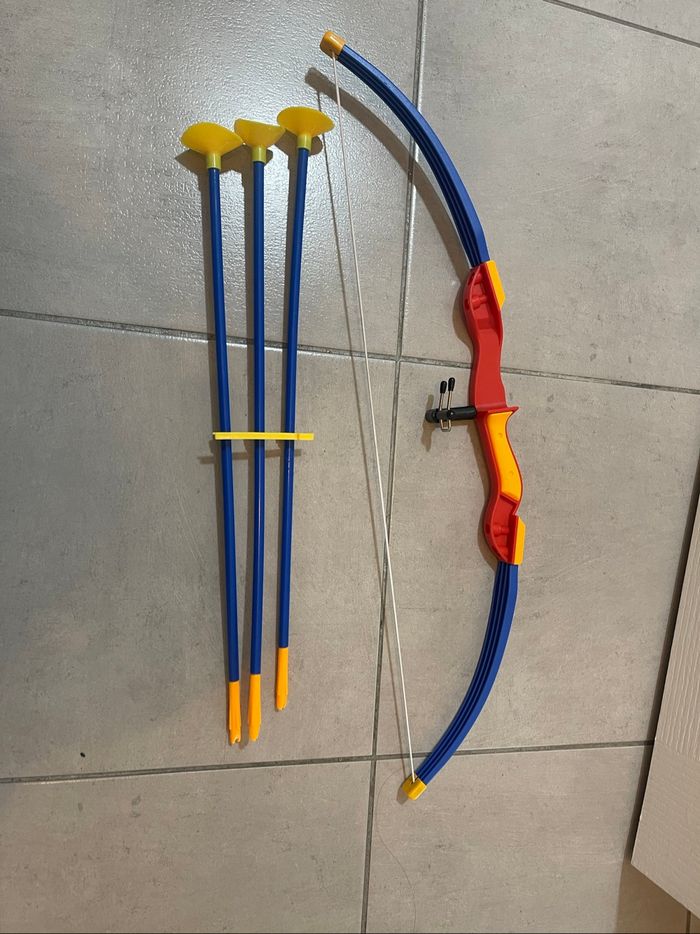 Tire à l’arc en plastique jeu enfants 3 fléchettes