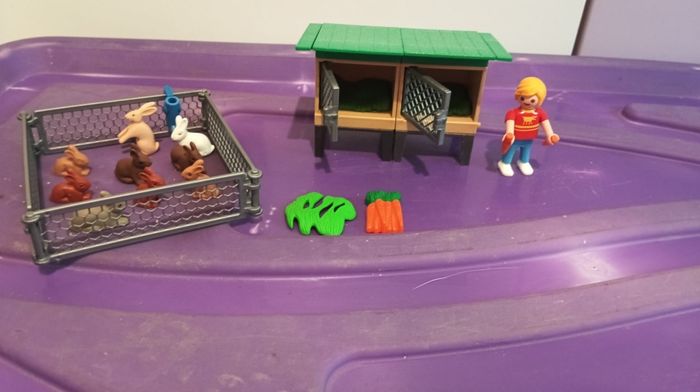 Playmobil enclos lapin