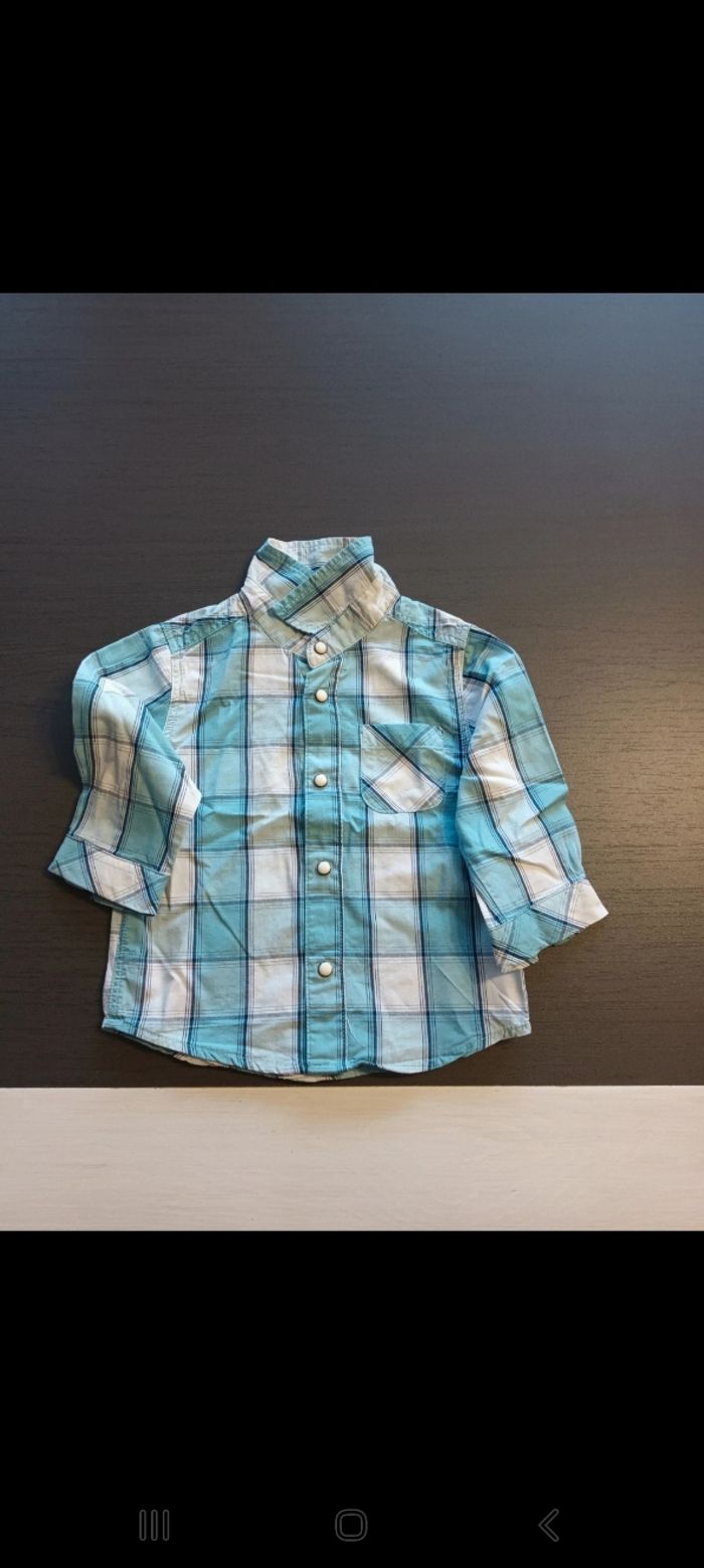 Lot 5 chemises garçon 12mois - photo numéro 2