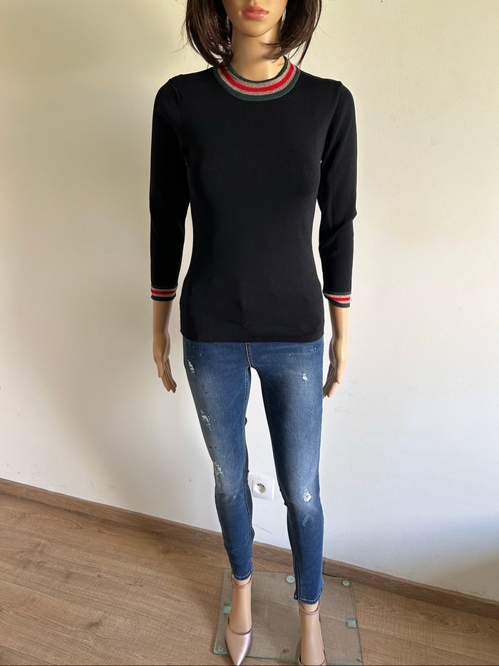 Pull noir et pailleté Morgan taille XS jamais porté - photo numéro 3