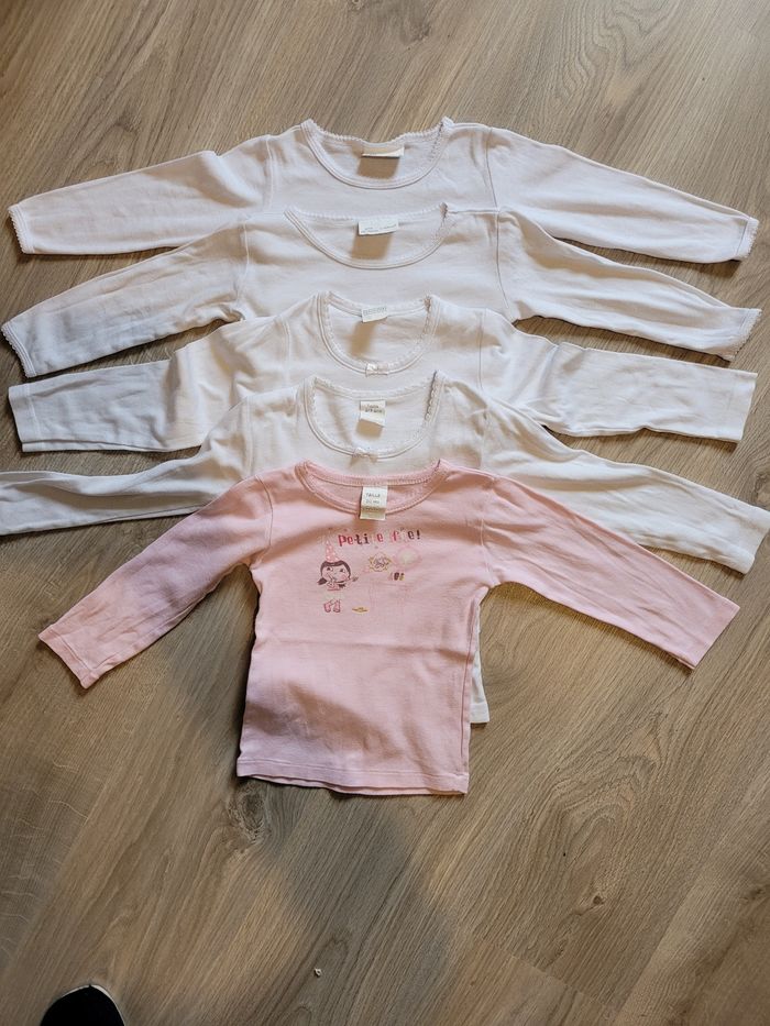 Lot de 5 tee-shirts manches longues 2/3 ans