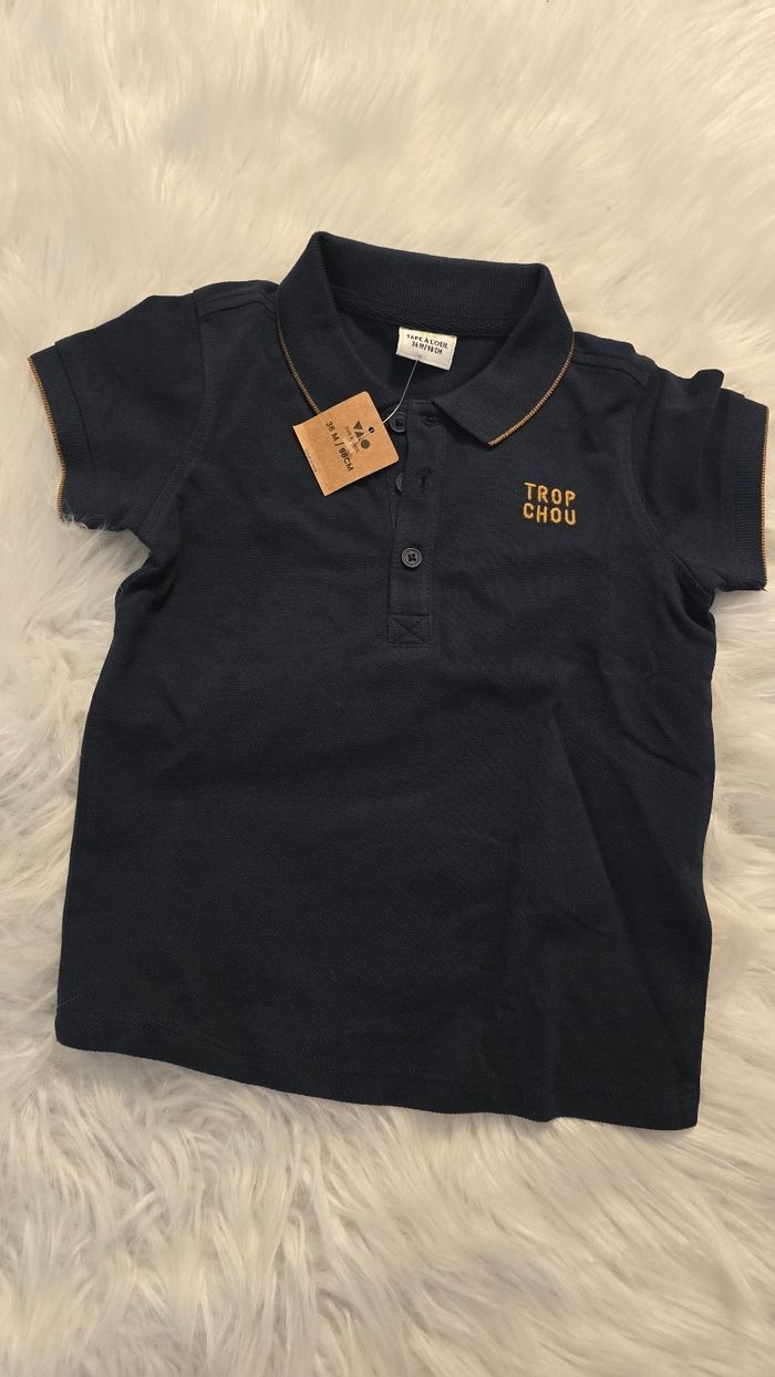 Neufs (non portés) 🏷💙🥰superbe  ensemble polo mc et short en jeans 36mois garçon 🥰💙 - photo numéro 8