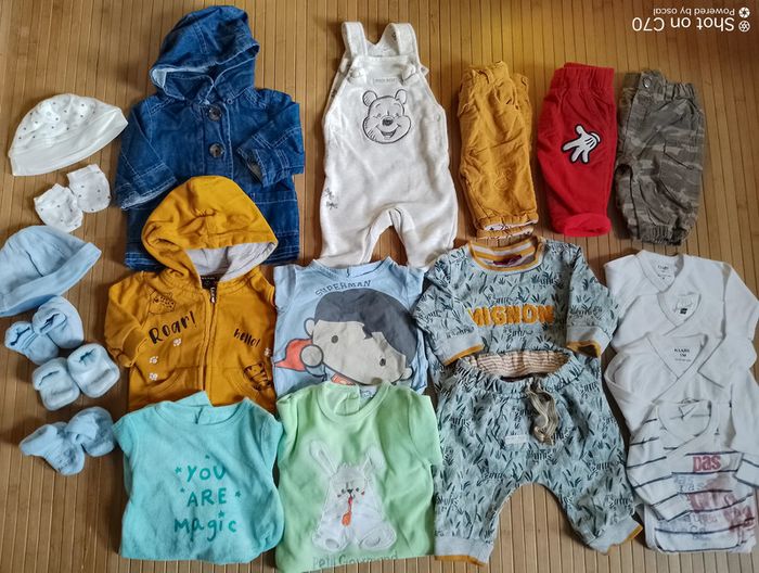 Lot 0 1 mois naissance bébé garçon