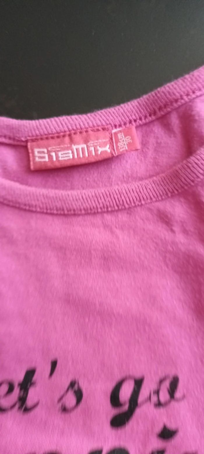 T-shirt rose - photo numéro 3