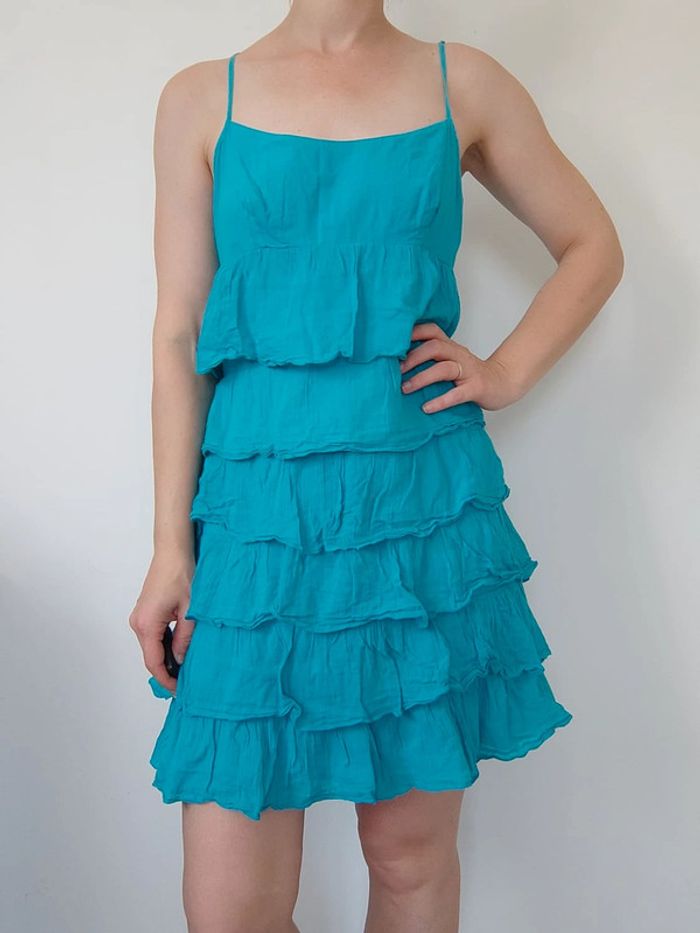 Promod Robe d’été bleue – Taille 38 – Très bon état - photo numéro 6
