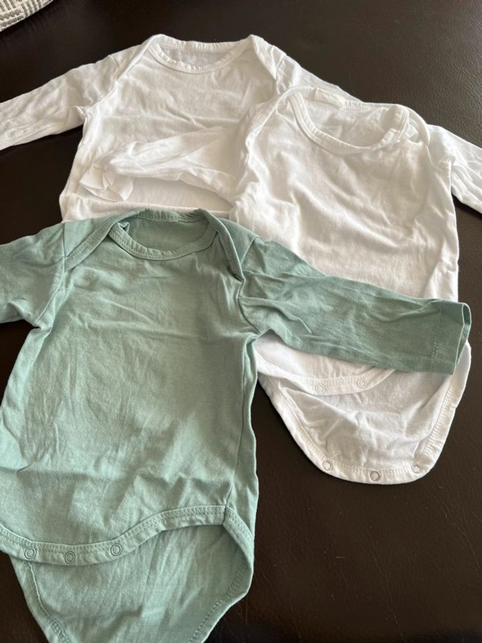 Lot de 3 bodys manches longues