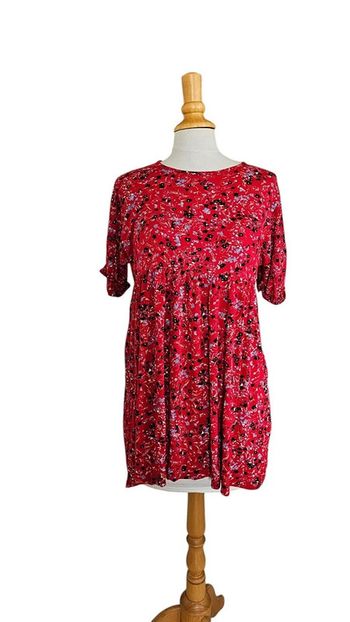 Robe midi Wednesday‘s Girl – S – Rouge à motifs floraux – État : Excellent