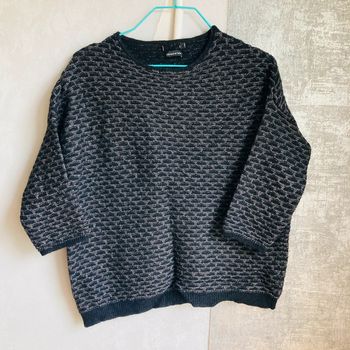 Pull | noir & gris argenté | 38 🌿