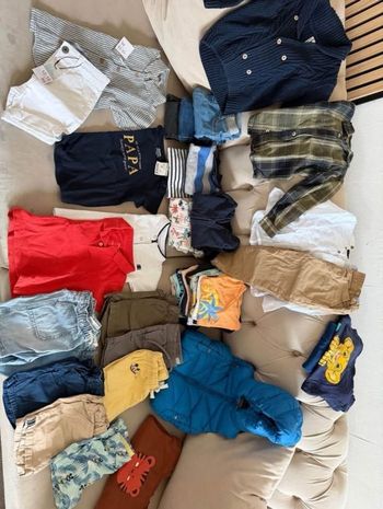 Lot vêtements garçon été - 12/18/24 mois - 42 articles