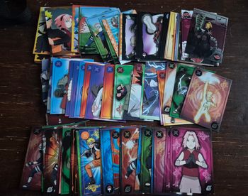 Lot 123 Cartes panini naruto shippuden hokage trading card collection