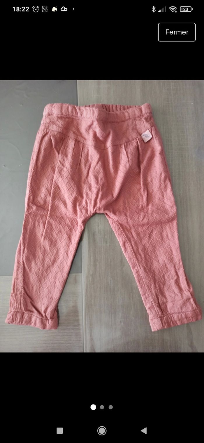 Pantalon léger tape à l'oeil 12 mois