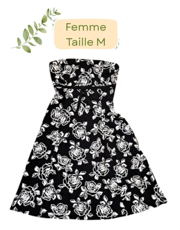 Robe bustier fleur - Taille M