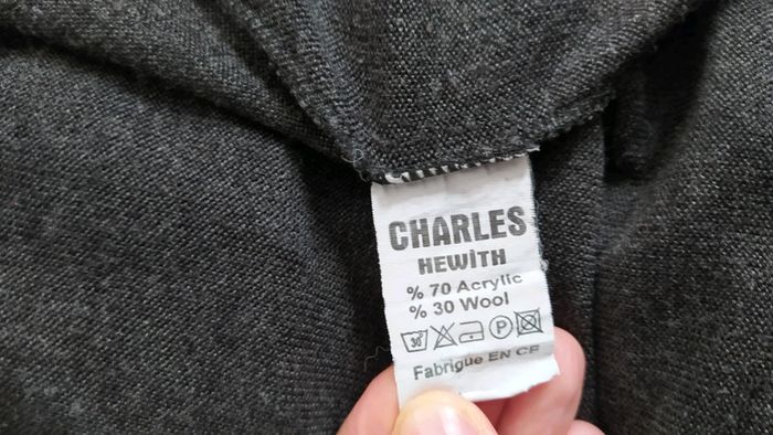 Gilet gris Charles Hewith laine mérinos - photo numéro 5