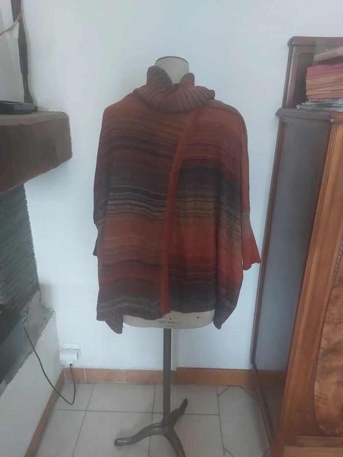 poncho couleur automne - photo numéro 4