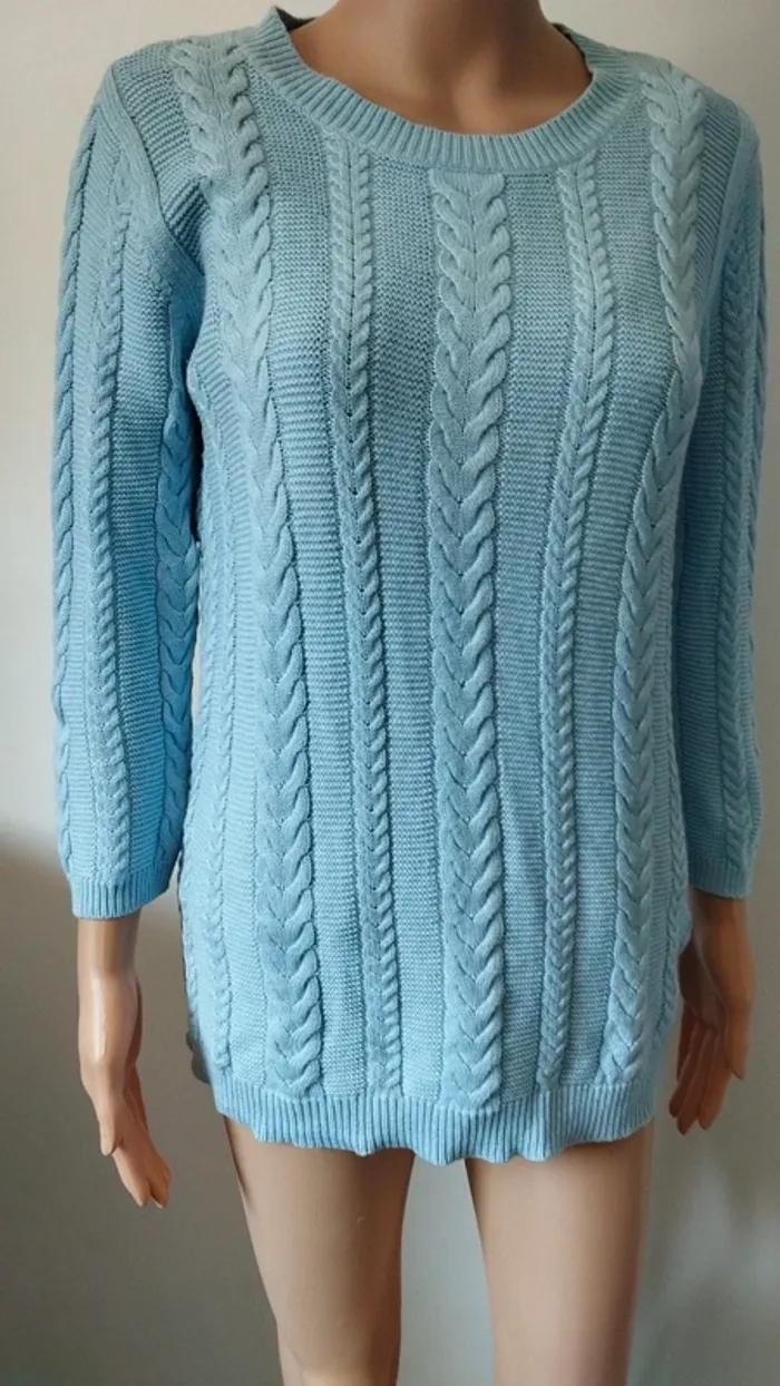 Pull bleu femme taille 38 - photo numéro 3