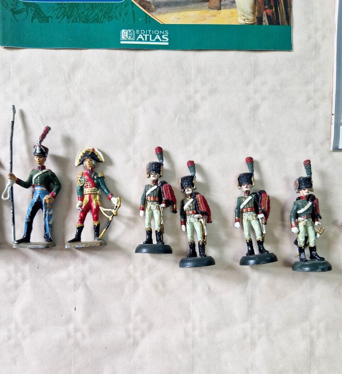 Lot de 17 figurines en plomb  , soldat de plomb de la grande armée de Napoléon - photo numéro 8