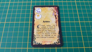 Carte sortilège Aristo niveau 2 pièce détachée jeu de société Elixir éditions Asmodée #B76