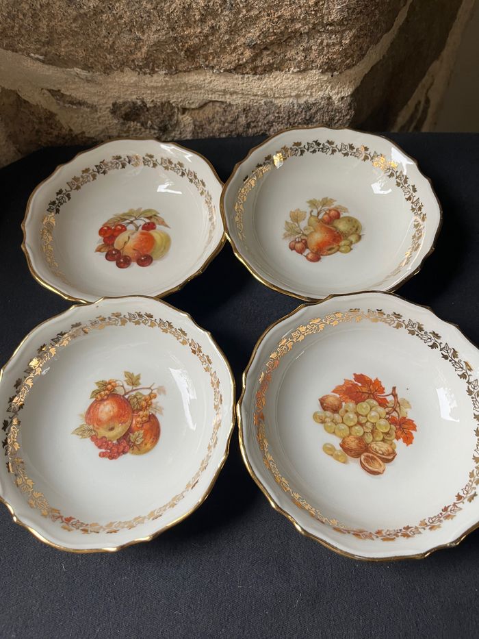 Lot de 4 petites coupelles CNP Porcelain de Luxe Vintage - photo numéro 5