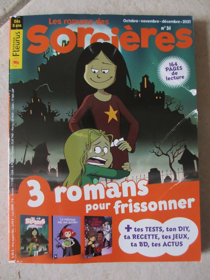 Lot de 3 magazines Le roman des Sorcières n° 27, 30 et 31 - Fleurus - photo numéro 5