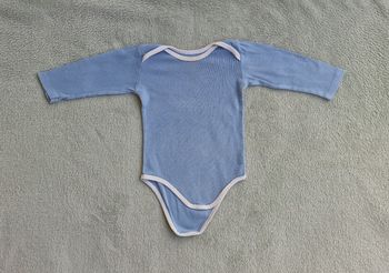 Body bleu manches longues Tex 18 mois