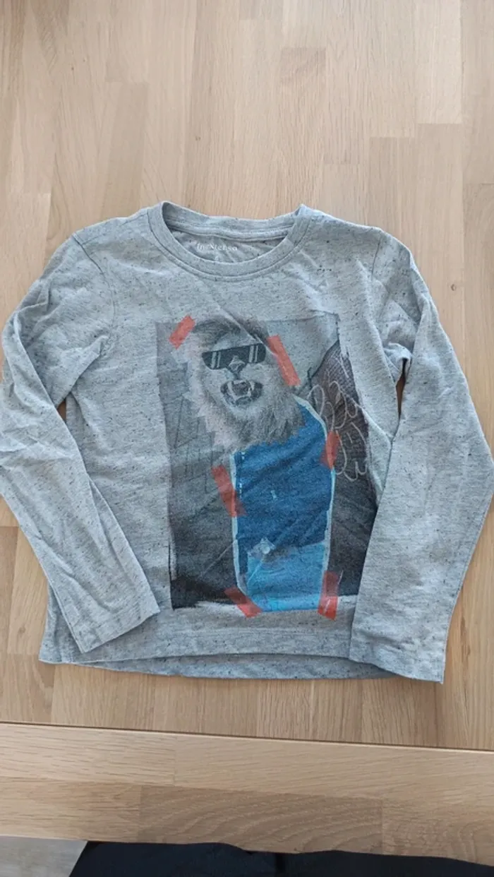 Tee shirt manches longues in extenso 6ans