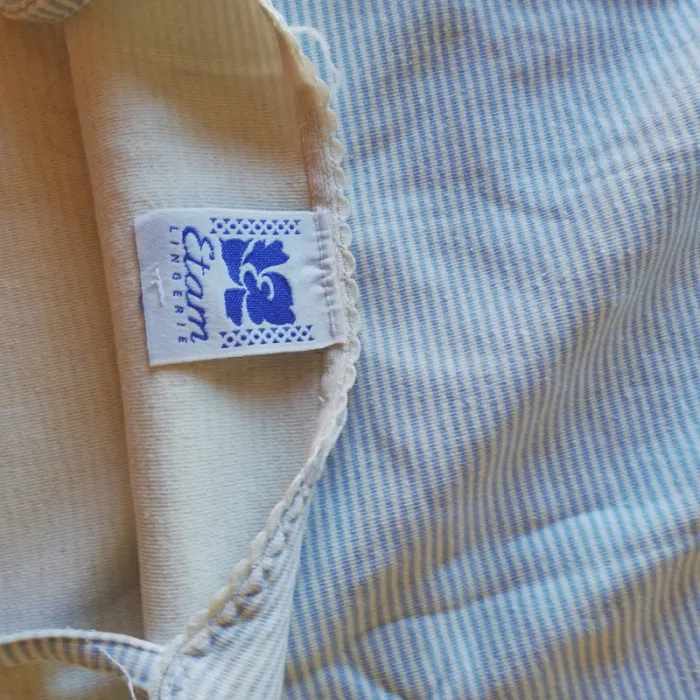 Nuisette Etam t. 40 rayée bleu et blanc - photo numéro 2