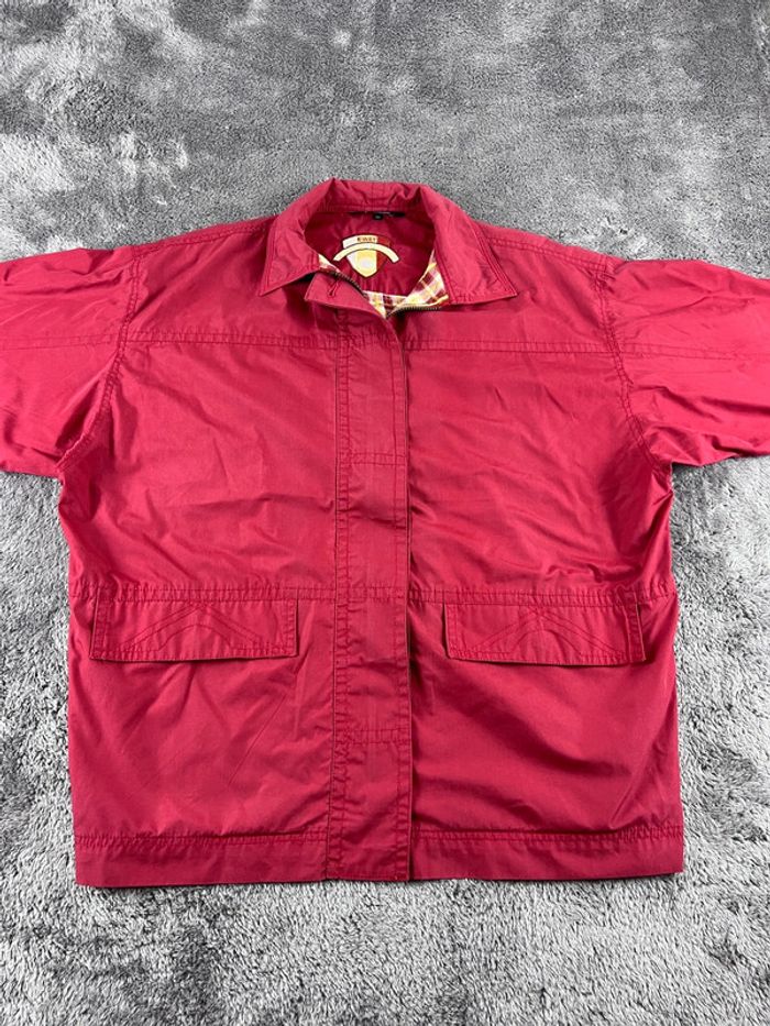 K-Way Golf Line Vintage Rouge Taille M – Imperméable Léger Rétro - photo numéro 12