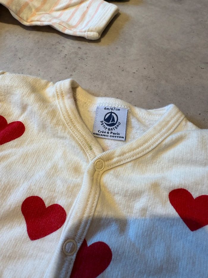 Lot de 4 pyjama dort bien Petit Bateau taille 67 cm - photo numéro 3